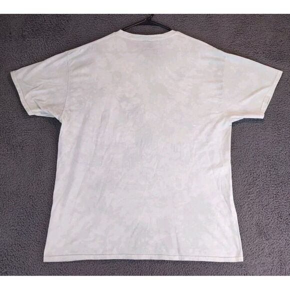 The Mountain Cat Kitten Selfie T-Shirt XL Green Short Sleeve Acid Wash - Picture 2 of 6